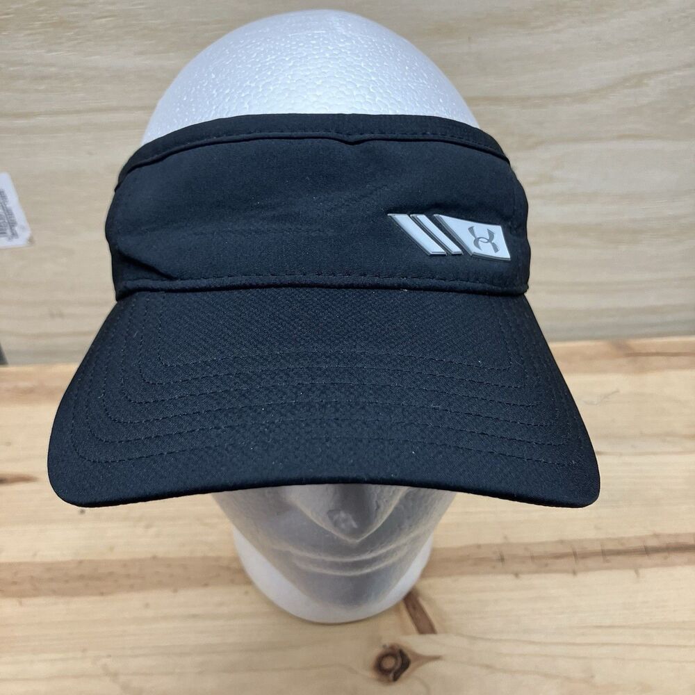 Under Armour Golf Visor Hat Cap Black Adjustable Lightweight Adult Unisex